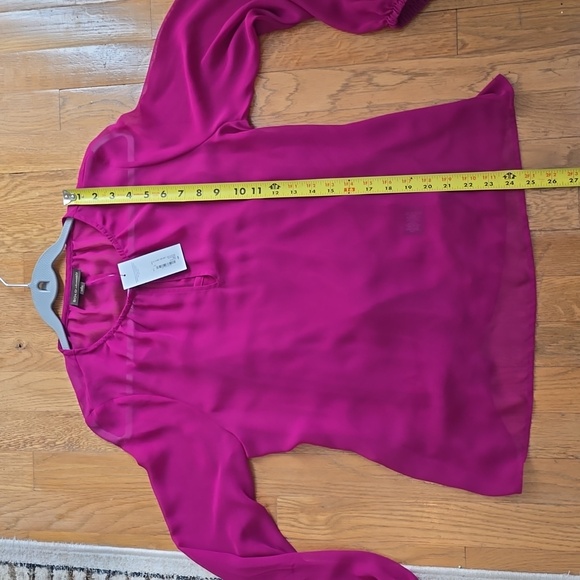 BOLD ELEMENTS BRAND WOMEN'S ROSE COLORED BLOUSE WITH ATTACHED CAMI SIZE SMALL - Picture 12 of 16